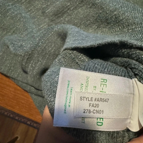 J Crew Teal Cotton Crewneck Sweater Medium - Picture 6 of 6